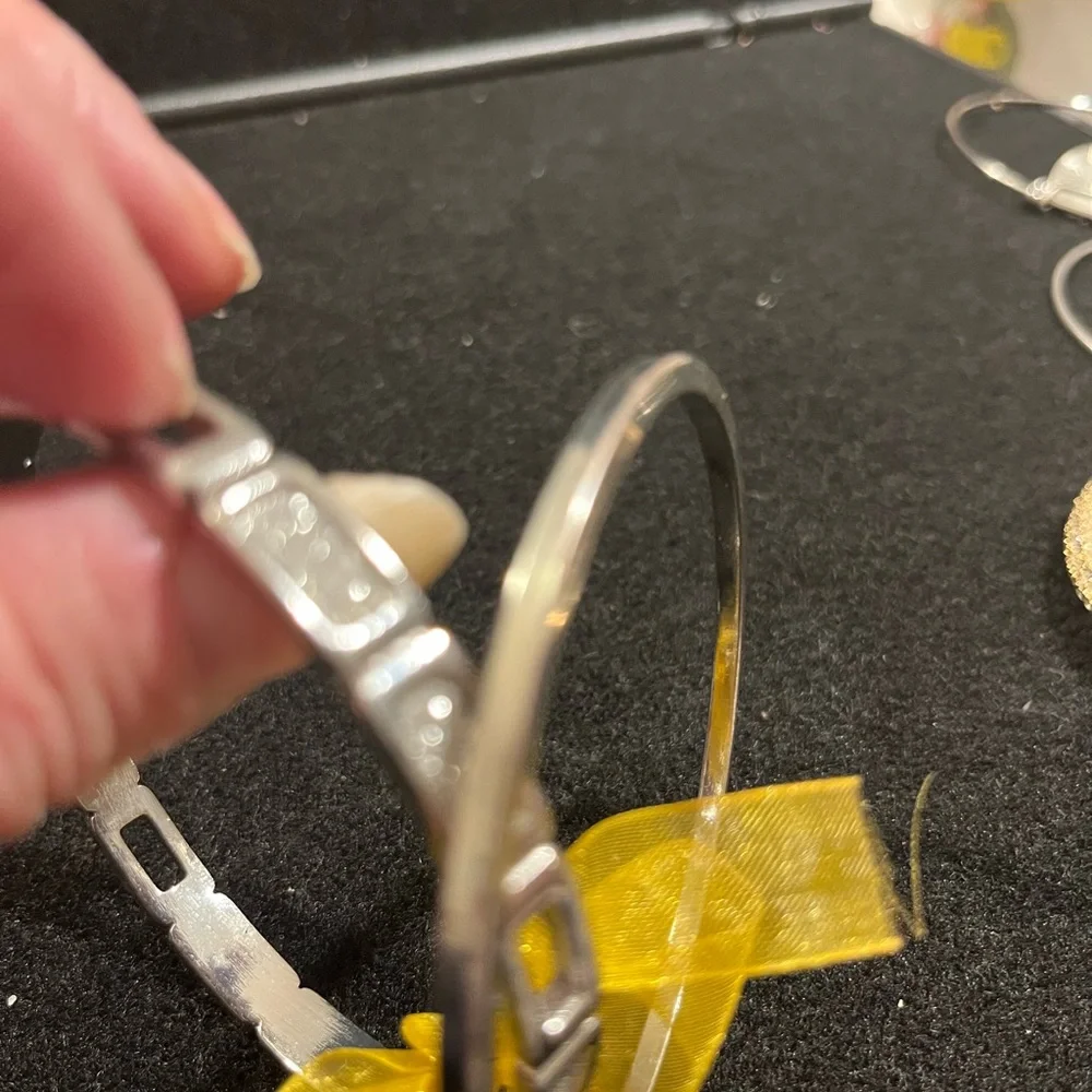 Silver Wearable Tech Bracelet